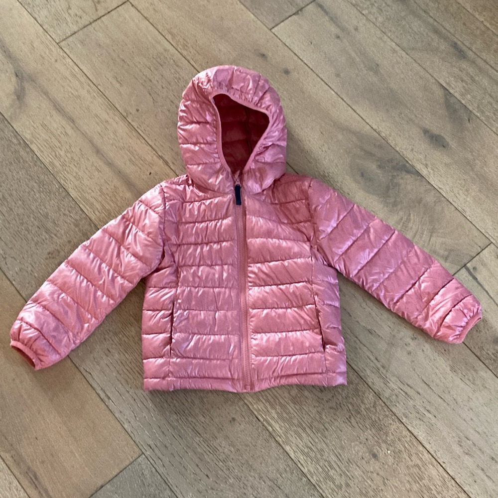 Kids lightweight hooded puffer jacket
